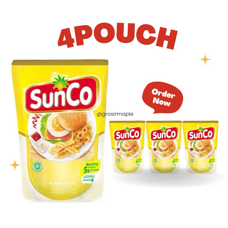 

SUNCO MINYAK GORENG - 2 LITER (4 POUCH)