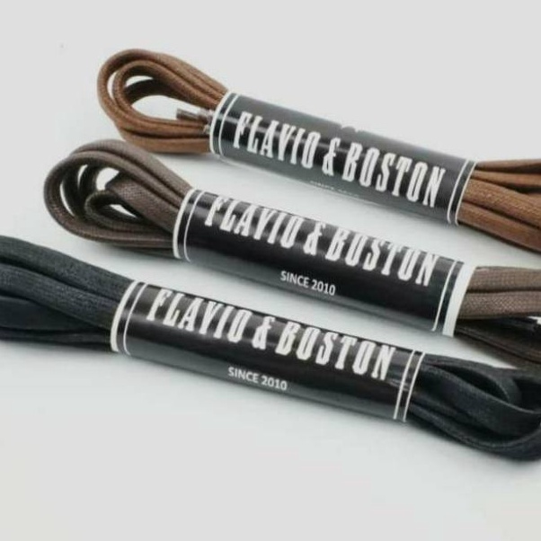 Best Terlaris Tali sepatu gepeng tali lilin gepeng tali sepatu kulit BOSTON footwear tali lilin mura