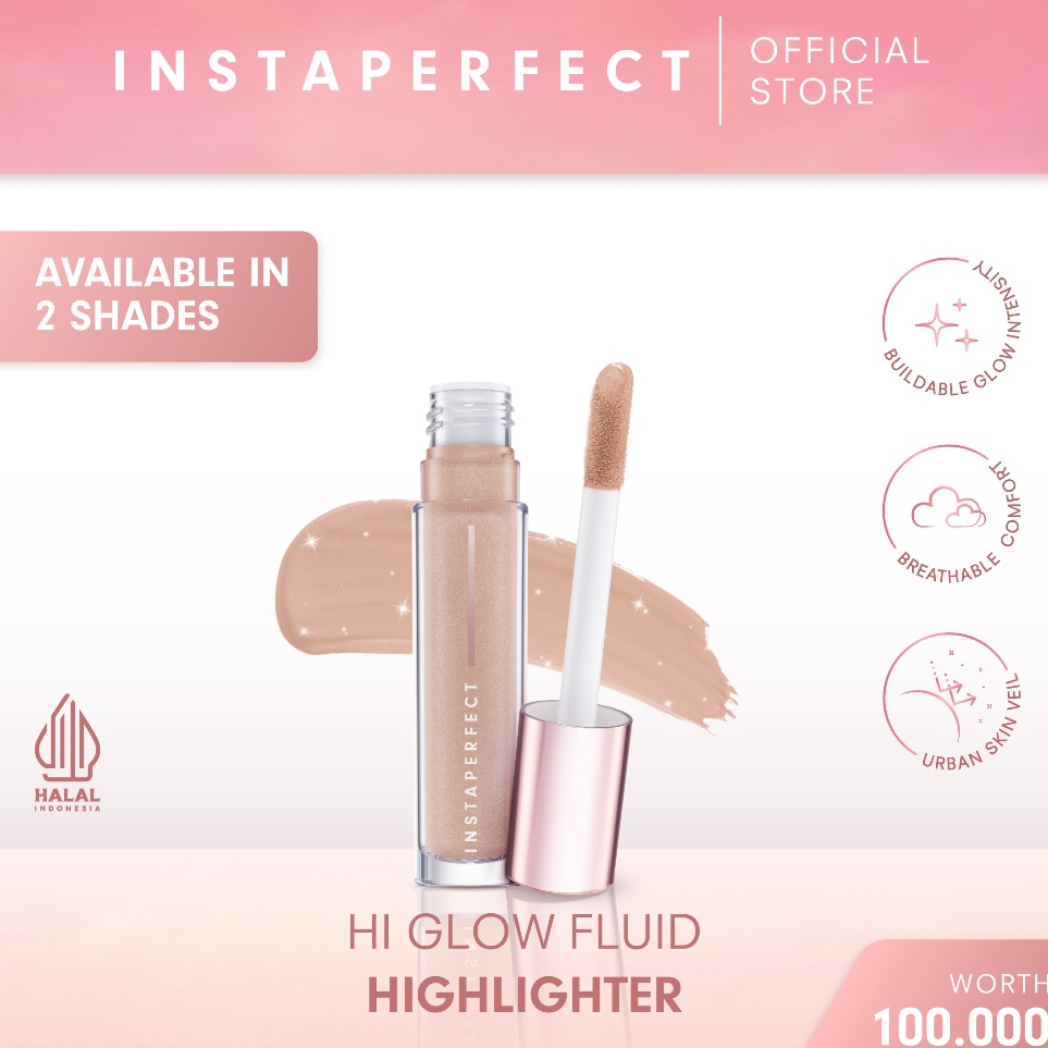 

Big Sale NEW Instaperfect Hi Glow Fluid Highlighter 6 ml Buildable Glow Intensity Pearlize Glow