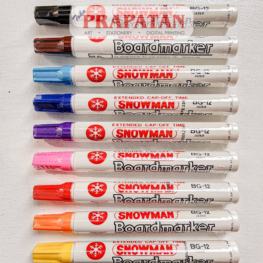 

Paling Popular Snowman White Board Marker BG12 Spidol Papan Tulis