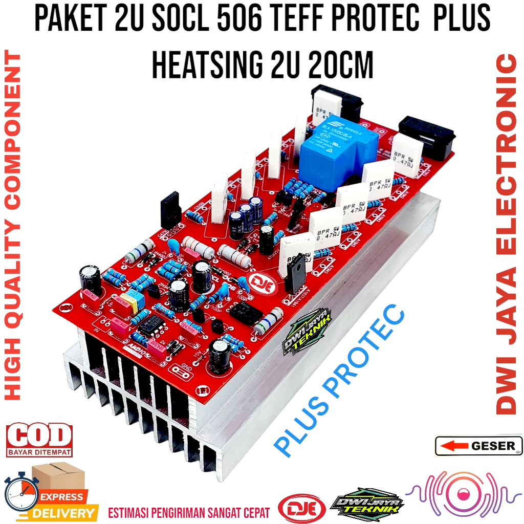 Paket 2U SOCL 506 Protector Plus Heatsink 2U 20CM