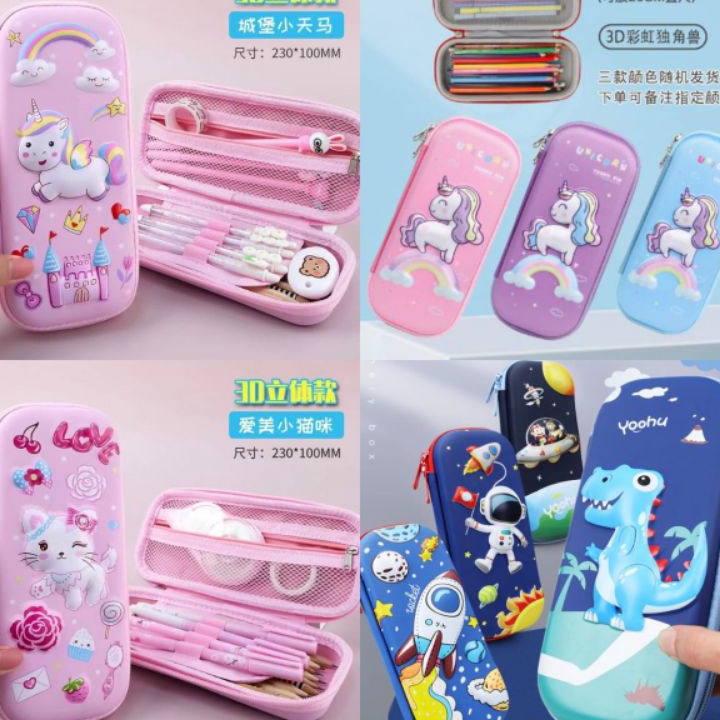 

Bestseller Mia Pensil Case 3D Anak Sekolah TK SD Kotak Pensil 3D Bahan EVA