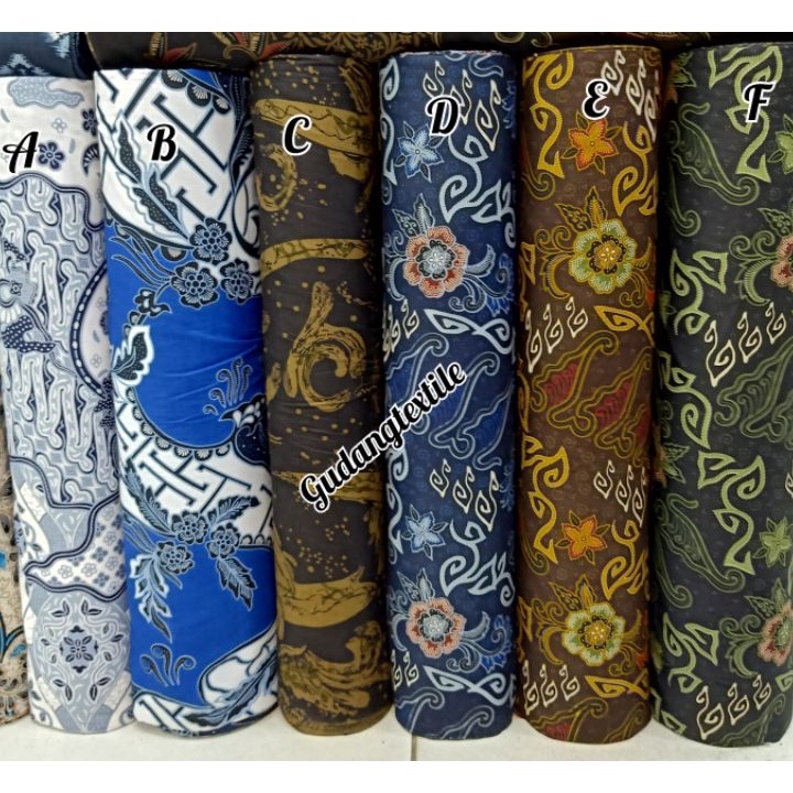 bahan batik katun mega mendung kain batik mega mendung meteran batik katun mega mendung eceran murah