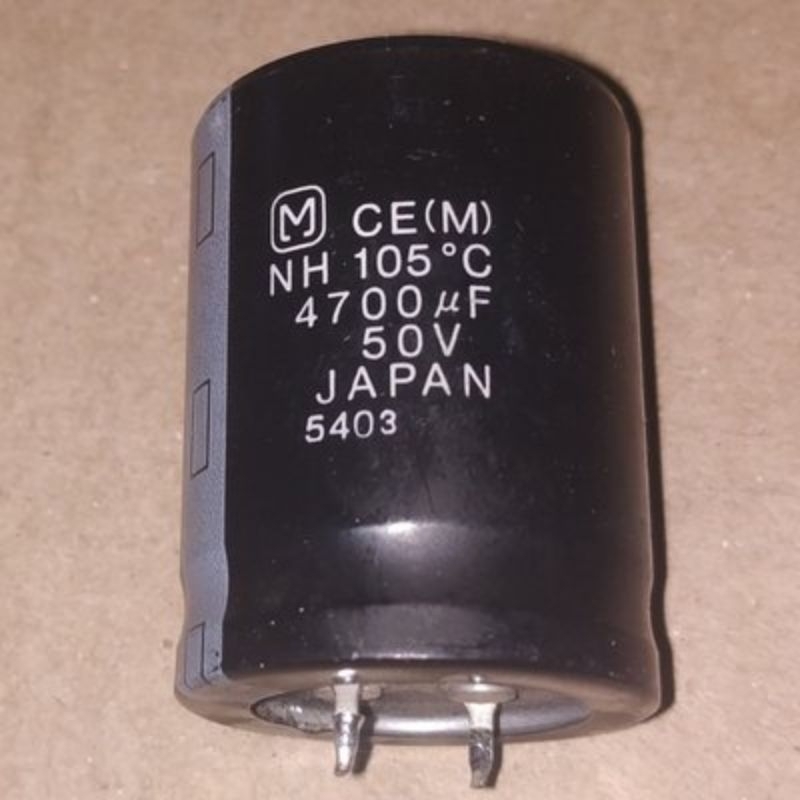 C Elko Elco 4700uF 50V 4700MFD 50WV 50VDC 4700 uF MFD 50 V VDC WV Panasonic