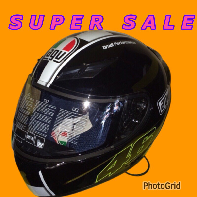 Helm agv k3 rossi sword - helm full face agv