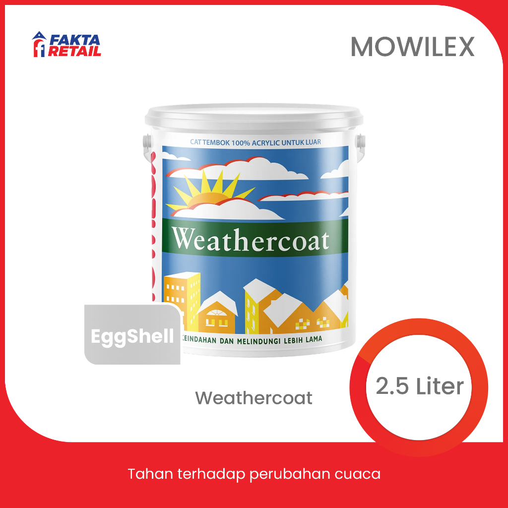 Mowilex Weathercoat Cat Tembok Exterior 2.5 Liter