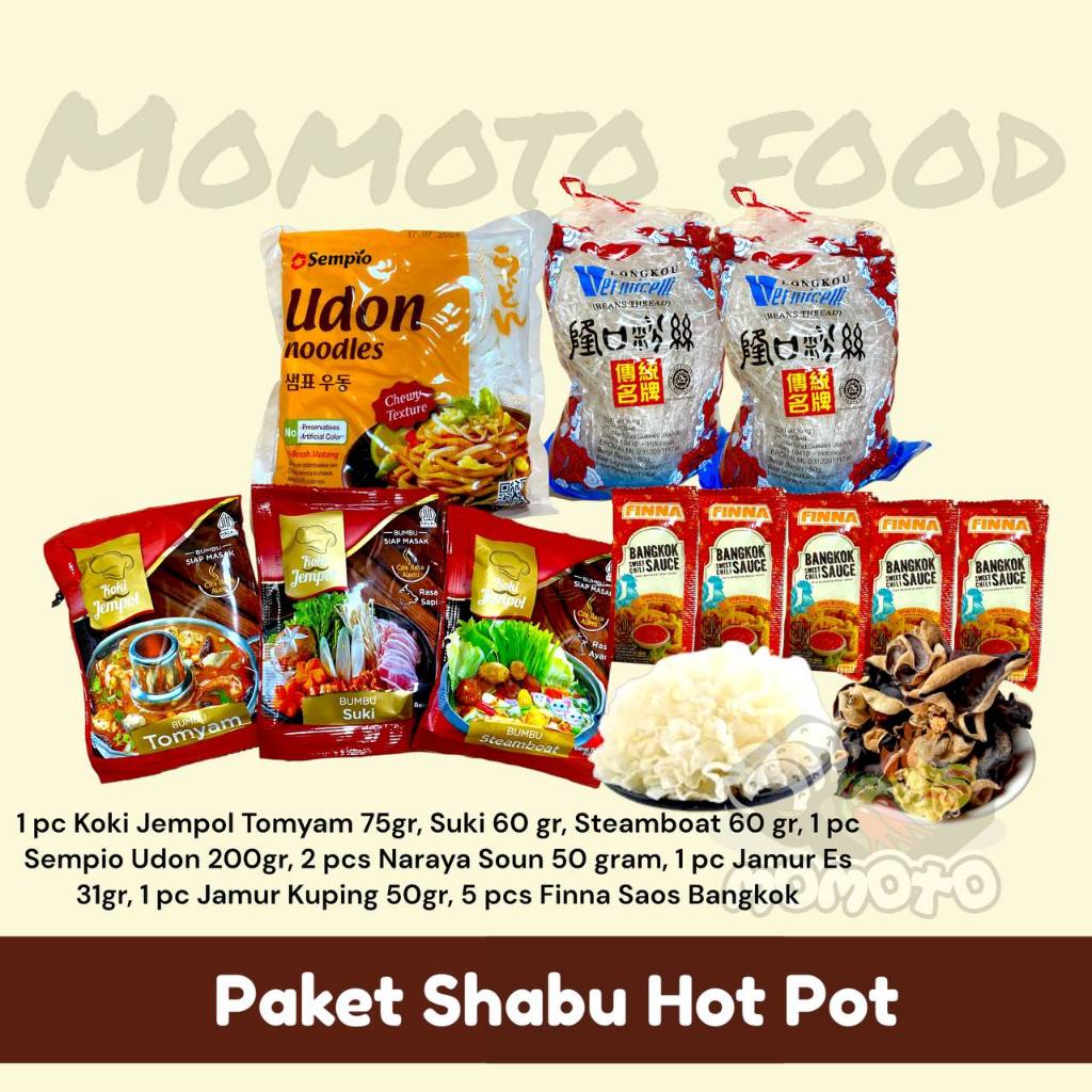 

Paket Shabu Hot Pot Super Komplit Suki Steamboat Tiga Rasa