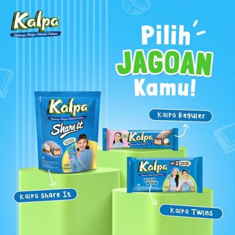 

Kalpa Wafer Cokelat Kelapa Twin Isi 2 x 22g / Isi 30 Pcs