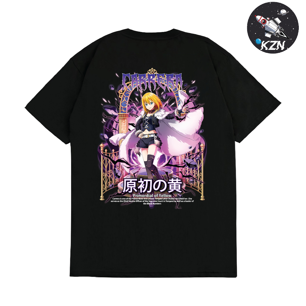 Baju Kaos Carrera Primordial Kuning Anime Tensei Shitara Slime Datta ken - Kaos Anime Tensura