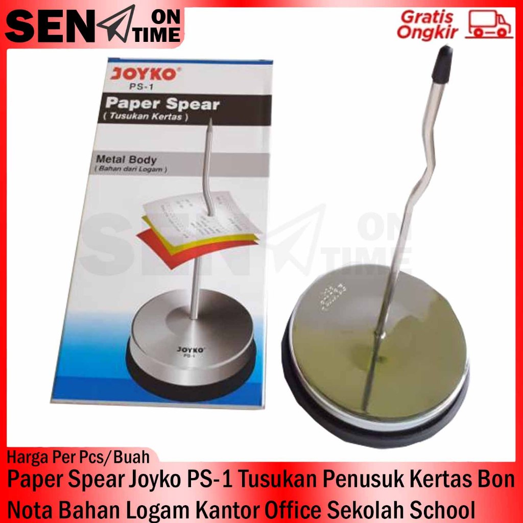 

Paper Spear Joyko PS-1 Per Pcs Paku Tusukan Penusuk Tancapan Tusuk Coblosan Setruk Struk Kertas Bon Nota Dokumen Bahan Logam Metal Body Silver Kokoh Kuat Anti Karat Besi Stainless Stainlis Kantor Office Sekolah Restoran Toko School Serbaguna Multifungsi