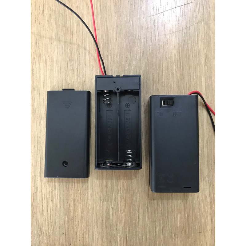 Tempat Holder Baterai AA Holder Baterai + Swit ON OFF