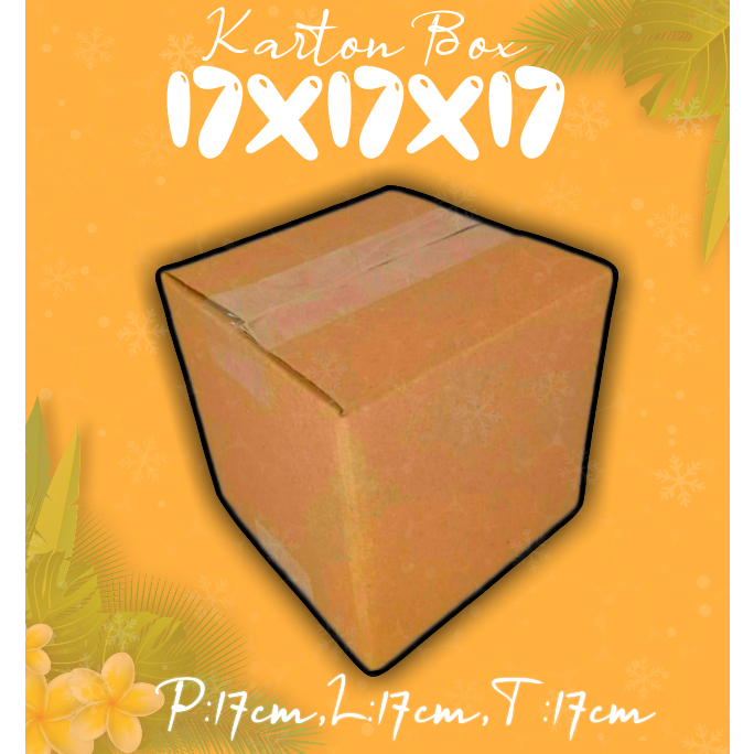 

KARTONBOX UKURAN 17X17X17 (KARDUS PACKING/KARDUS MURAH/KARDUS MINI)