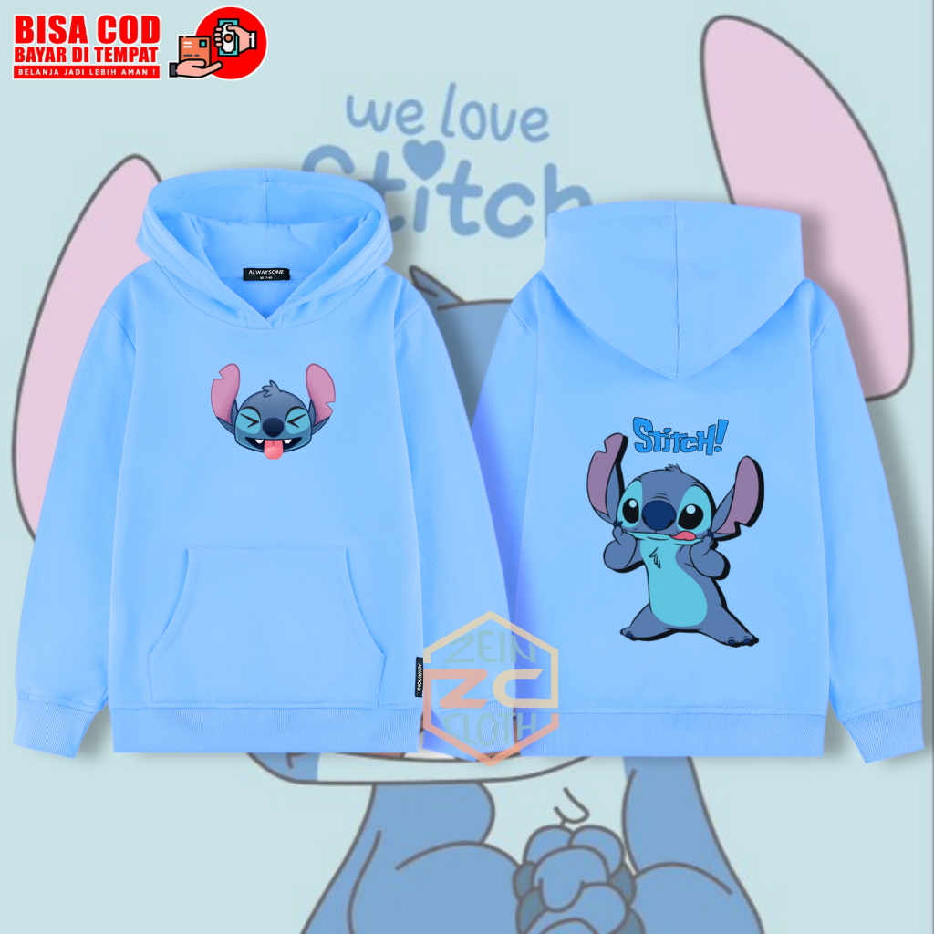 Jaket Hoodie Anak Stitch / Sweater Hoodie Anak Stitch