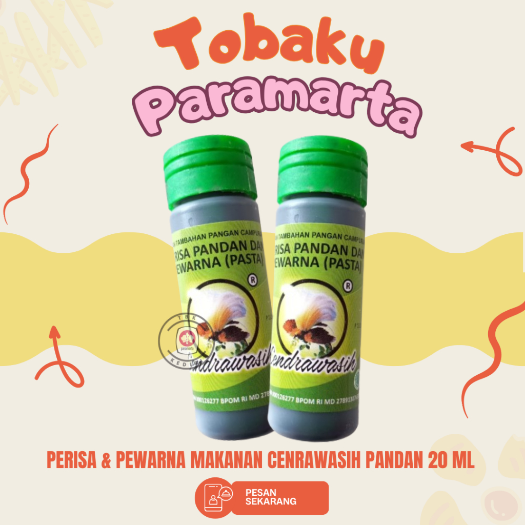 PASTA PERISA DAN PEWARNA MAKANAN CENDRAWASI RASA PANDAN 30 ML / PASTA PERISA DAN PEWARNA CENDRAWASIH