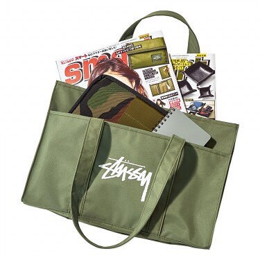 Stussy totebag japan apendix green millitary
