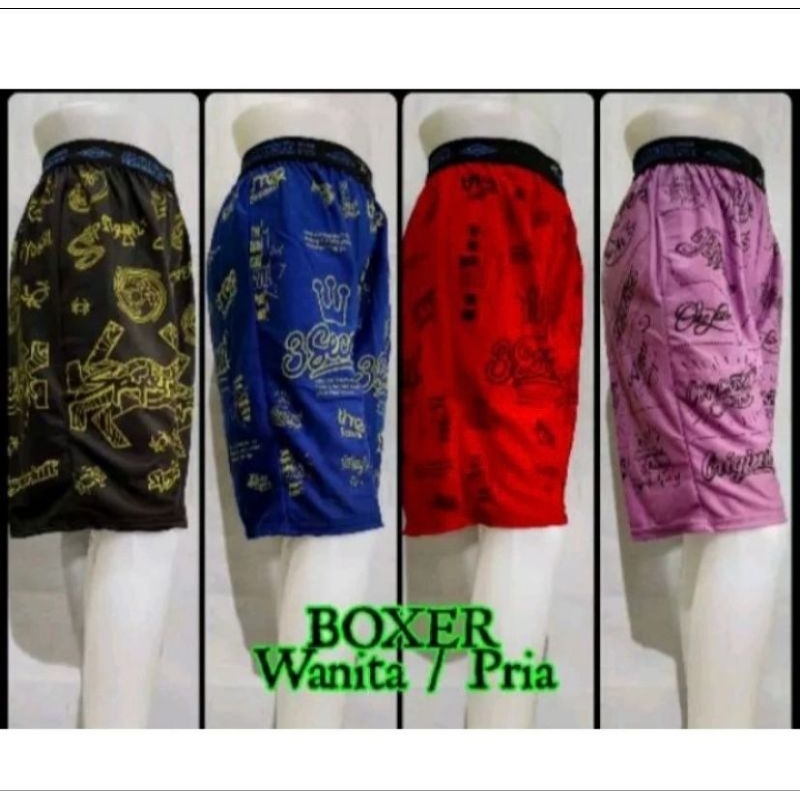 Boxer anak / boxer dewasa / boxer pria wanita / celana boxer pendek / celana boxer murah / celana sa