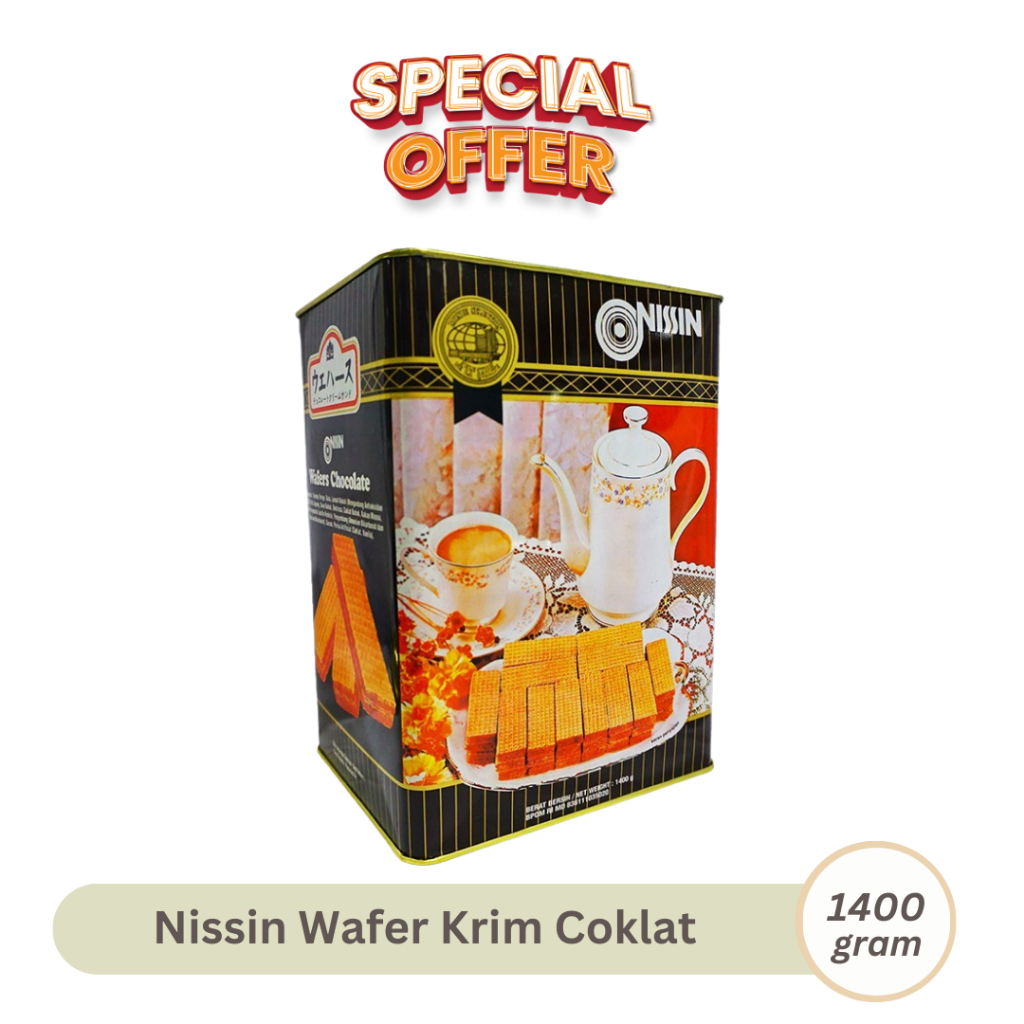 

Nissin Wafer 1400gr TG wafer krim coklat