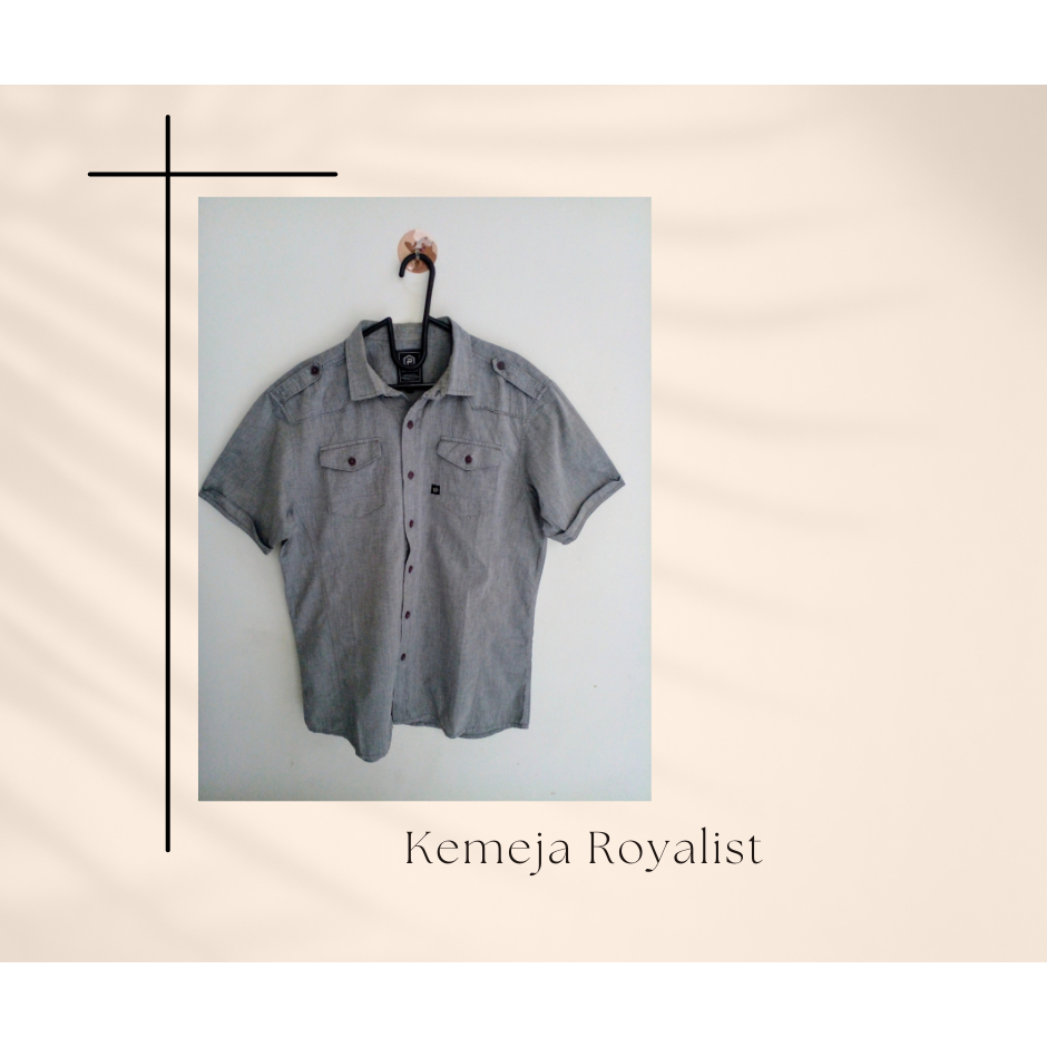 Preloved kemeja lengan pendek pria Royalist