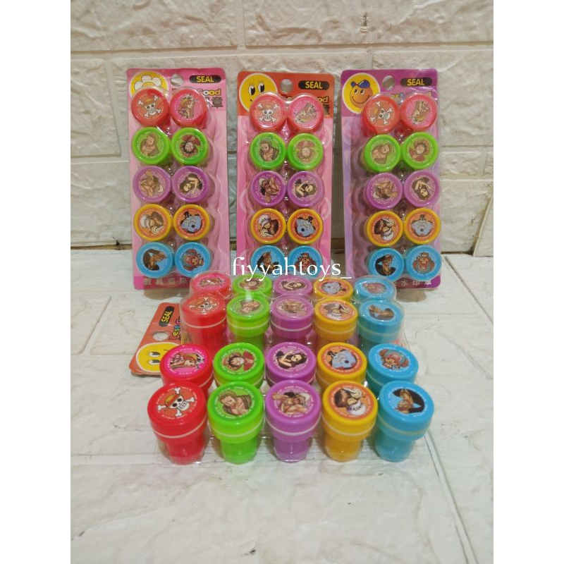 

Stempel Karakter Isi 10 pcs/Stempel mainan karakter kartun