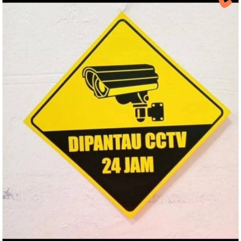 

SIGN STIKER DI PANTAU CCTV 24 JAM STIKER K3 SAFETY LABEL