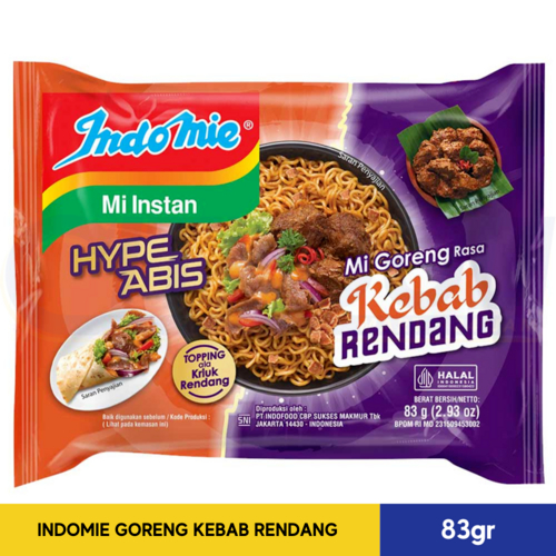 

INDOMIE GORENG KEBAB RENDANG 83gr