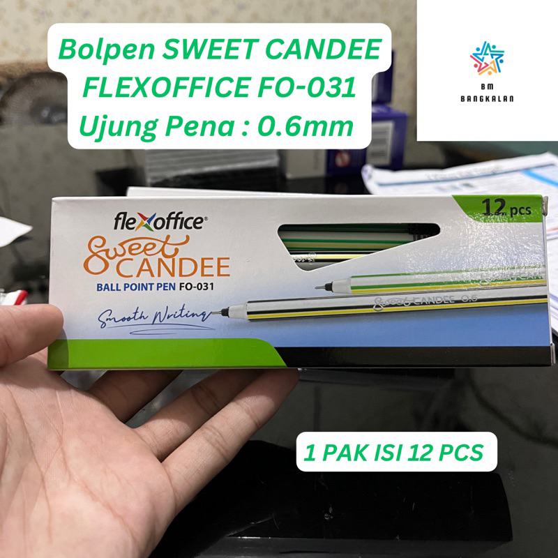 

Bolpoin / Ballpoint Sweet Candee FLEXOFFICE FO-031 0.6mm
