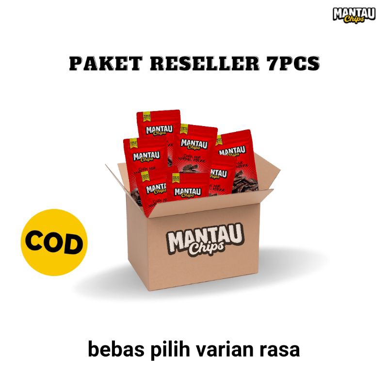

Mantau Chips paket 7pcs keripik singkong cokelat