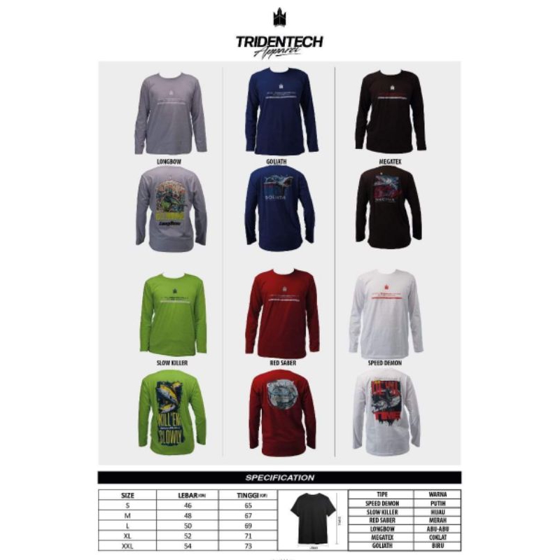TRIDENTECH APPAREL KAOS MANCING TRIDENTECH
