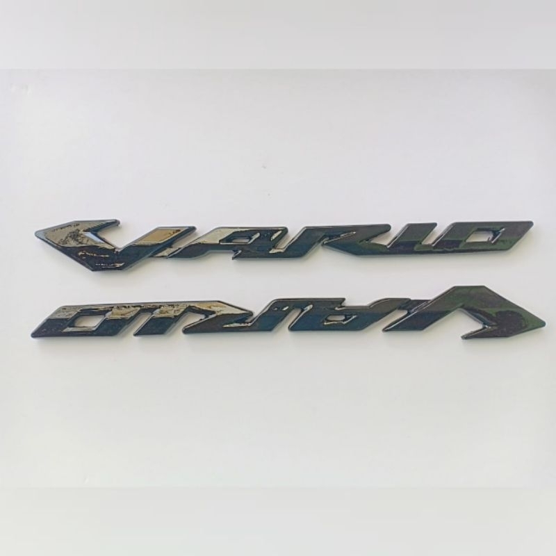 Emblem Timbul Vario 3D Hitam Harga Sepasang 2pcs