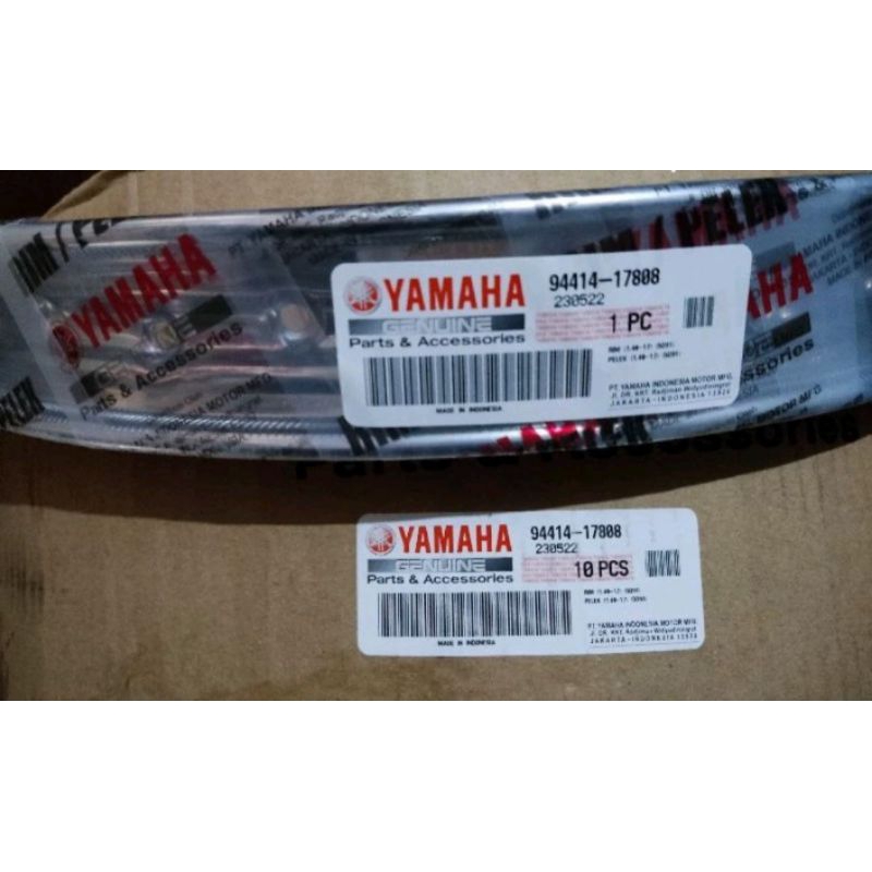 Velg Chrome 140 17 asli yamaha. lingkar / rim did