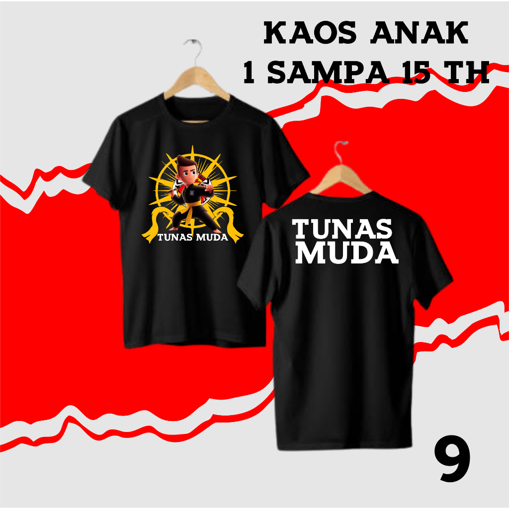 kaos pshw anak tunas muda sh winongo  laki laki perempuan usia 1 sampai 15