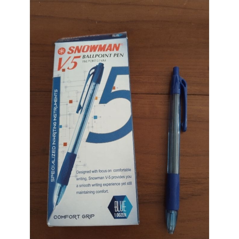 

polpen bopoin snowman V-5 biru