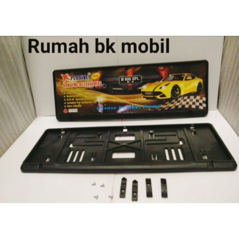 Dudukan plat nomor mobil / Tempat plat nomor /  Rumah BK mobil  universal