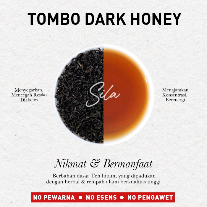 

Sila Specialty Tea - Tombo Dark Honey - Cafe Pack - Teh Premium - Black Tea