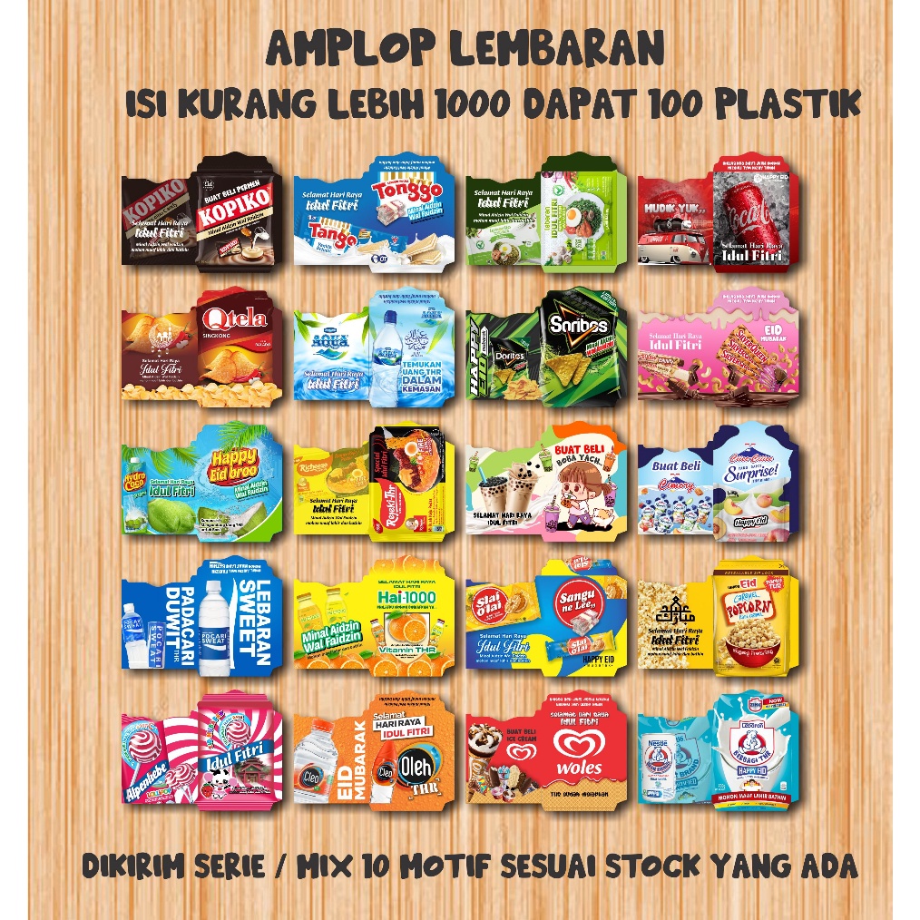 

TERLARIS BRANDS FESTIVAL 1 LEMBAR AMPLOP LEBARAN MEDIUM MOTIF SNACK