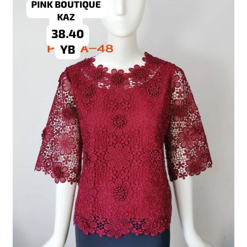 Atasan Kemeja Blouse Pink Butik Import Original Bangkok
