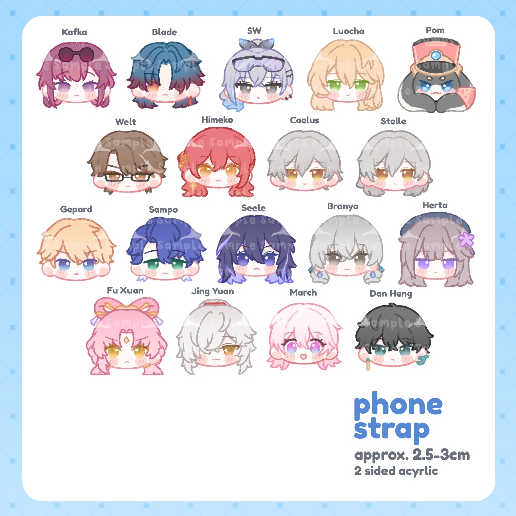 Honkai Star Rail Phonestrap HSR Fanmerch
