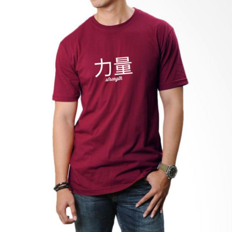 kaos distro tulisan China kaos keren tulisan China kaos pria wanita kaos remaja dewasa anak t-shirt 