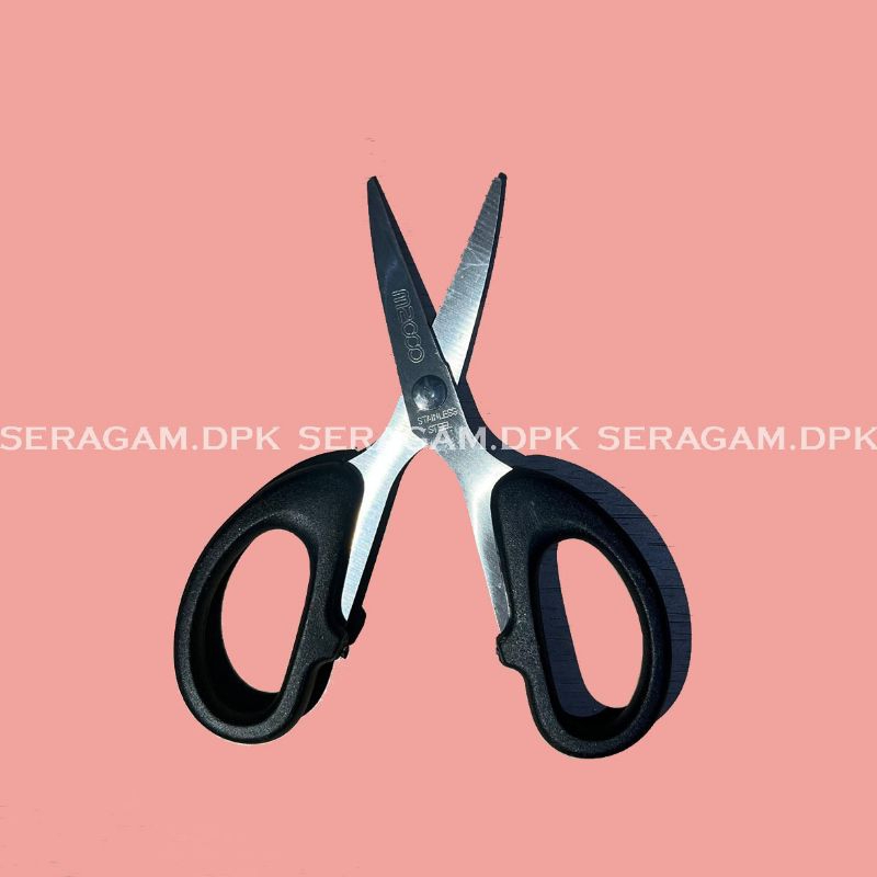 

Gunting Stainless Steel 12 Cm ( Gunting serbaguna untuk kertas/kain dll)