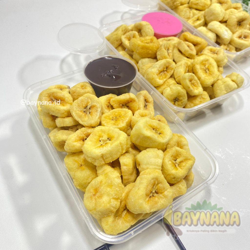 

BAYNANA - Gedhang Gendhut / Pisang Crunchy / Gedang Gendut Coklat Lumer kemasan box 500 ML