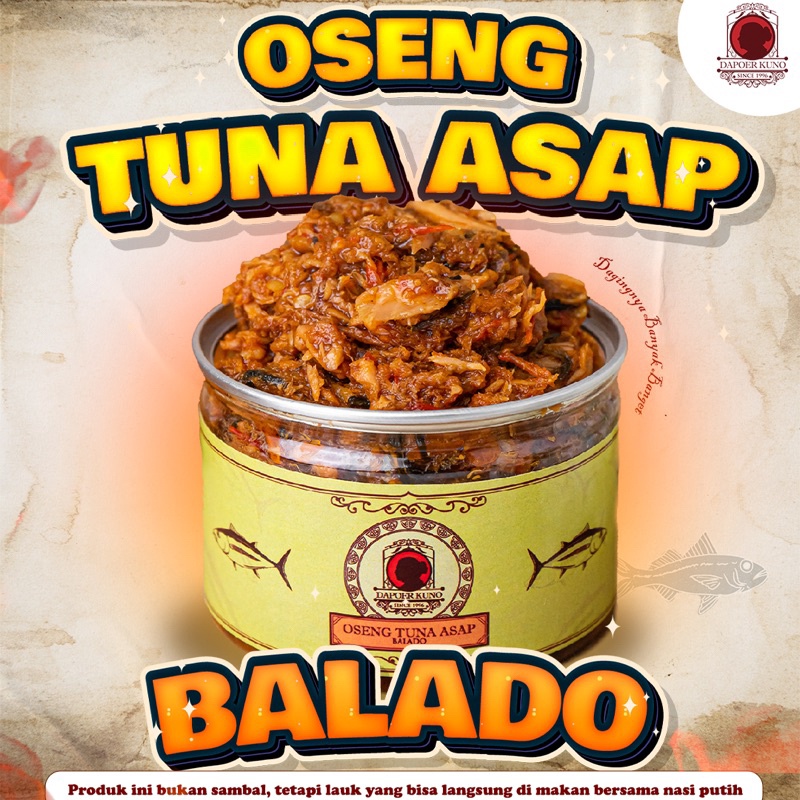 

TERLARIS BRANDS FESTIVAL Dapoer Kuno Oseng Tuna Asap Balado 25gr gas