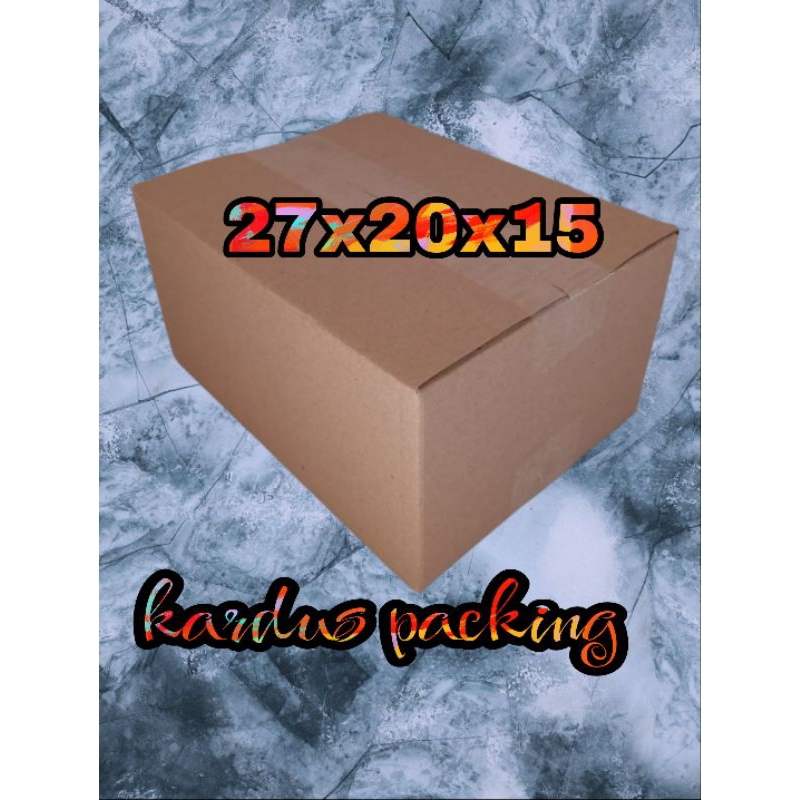 

kardus packing UK 27x20x15 kardus polos kardus besar