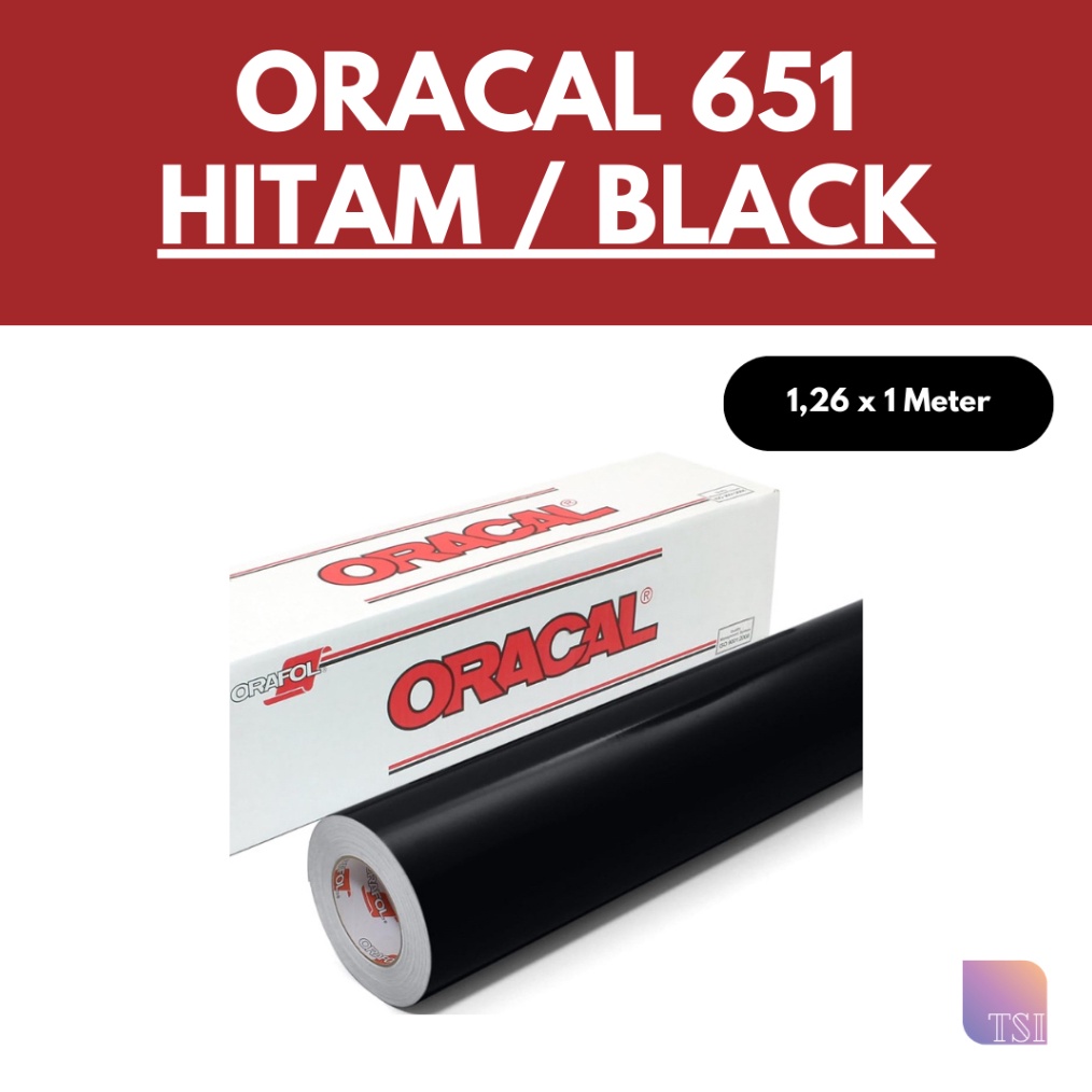 

HOT Product Sticker Oracal Hitam 651 7 Black Glossy Matte Doff 1 Meter Vinyl Cutting Sticker Skotlet murah