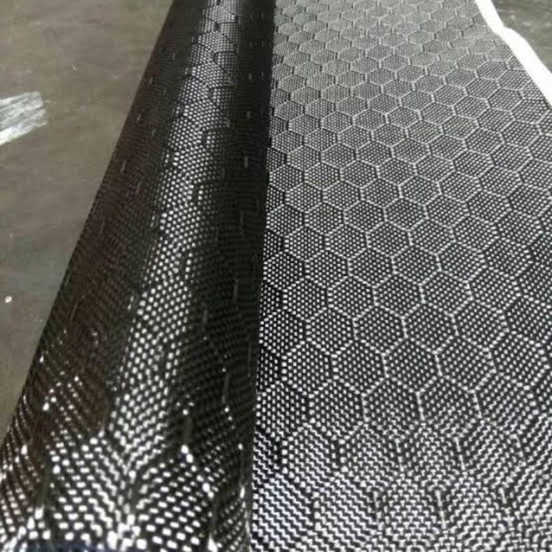 serat karbon kevlar hexagonal