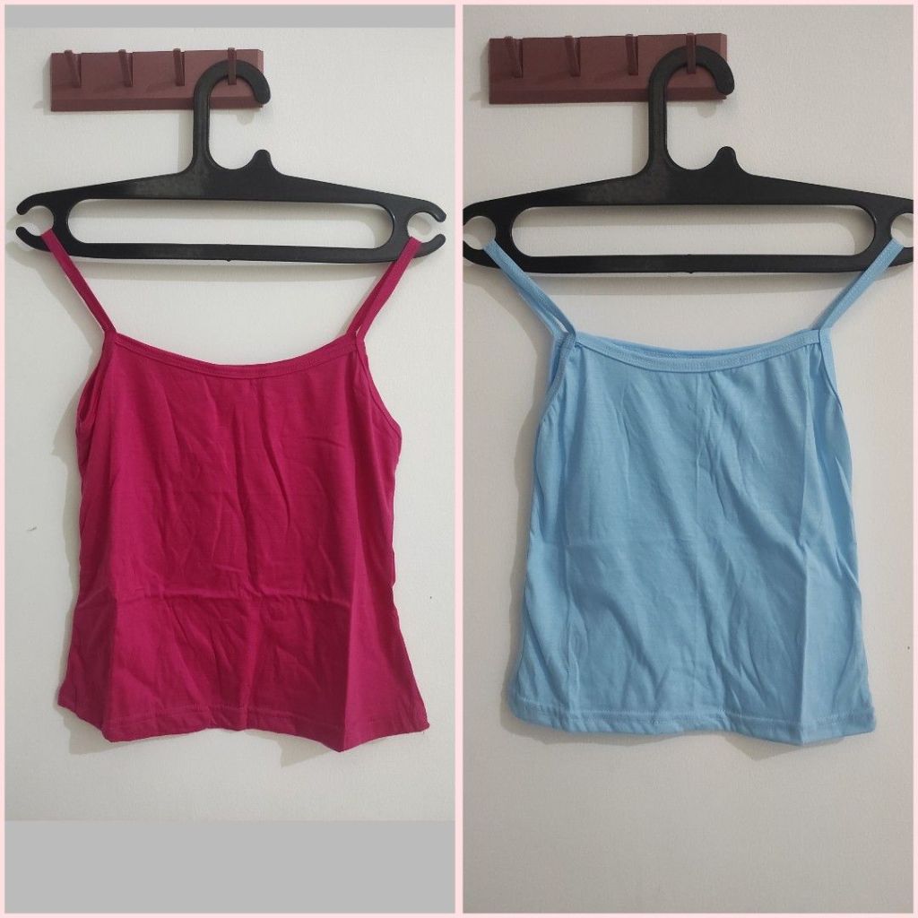 Tanktop Pink Fanta dan Biru Langit