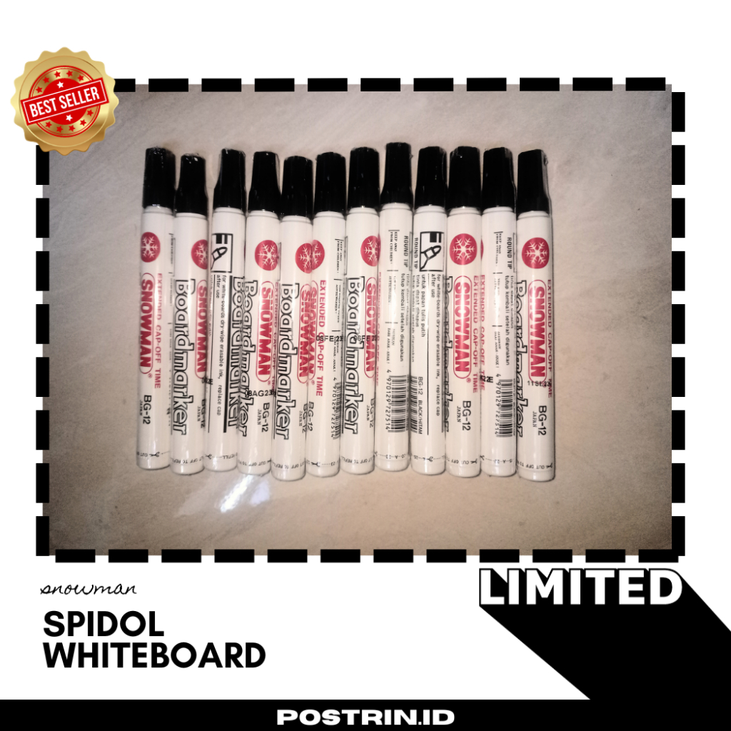 

Spidol Snowman WhiteBoard 1 Pcs (Bisa Dihapus)