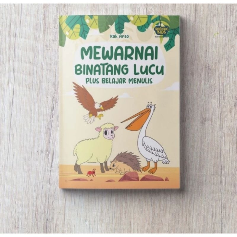 

Buku Mewarnai - Coloring Book Mewarnai Binatang Lucu + Belajar Menulis untuk Paud/TK