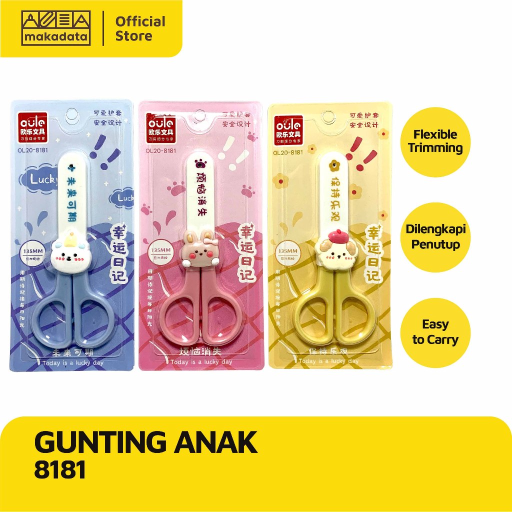 

SCISSORS | GUNTING ANAK 8181 (1 PCS) MURAH