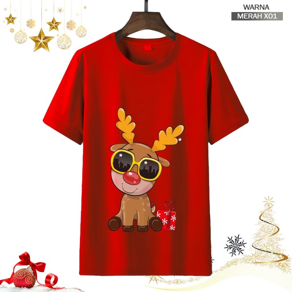 KAOS NATAL PREMIUM KAOS NATAL TERBARU MERAH KAOS NATAL ADEM KAOS NATAL KAOS NATAL READY X MAS TSHIRT