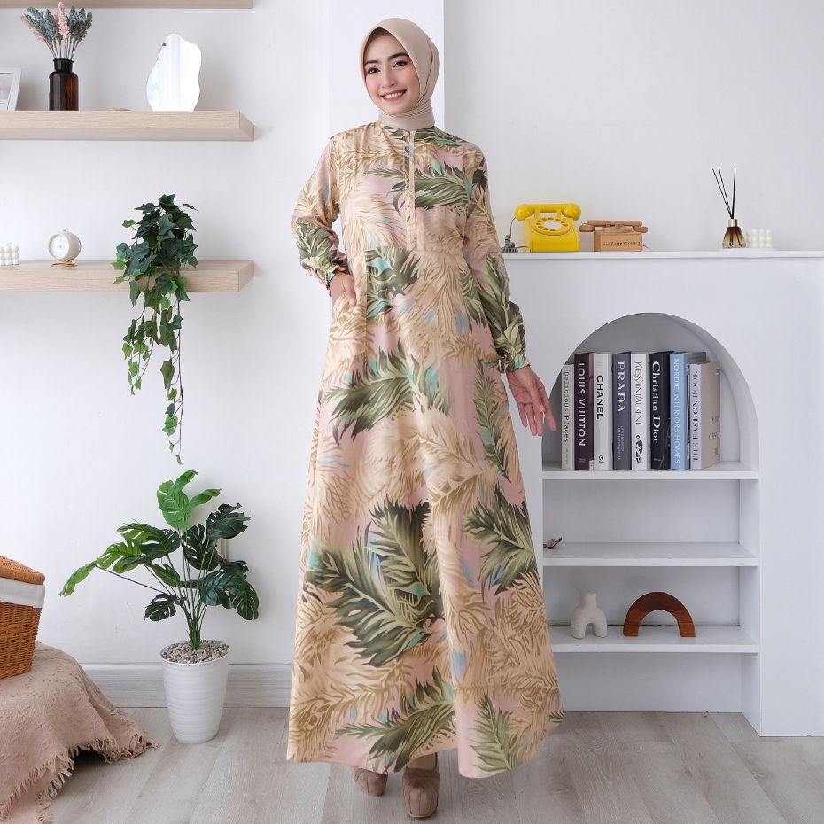 ABA agen baju official  GAMIS JAMILLAH ( DAPAT BAJU AJA ) - homey dress - gamis - gamis wanita - gamis katun apel - gamis muslim - dress - dress wanita - dress menyusui - gamis menyusui - gamis syari-JAMILLAH 8 PINK